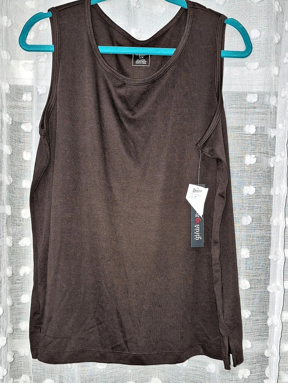 Hasting & Smith Brown Tank Top Size 1X NWT